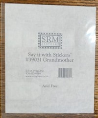 Lot Of 6 SRM Grandfather Grandmother Father Mother Brother Loving Memory Sticker