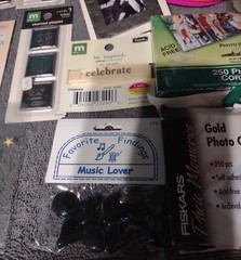 scrapbooking supplies lot, Variety of papers, embelishments, stickers, etc