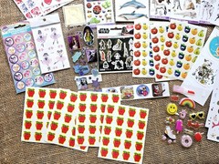 Large Lot Of Scrapbook Stickers Journals 22 Pkgs & 27 Sheets
