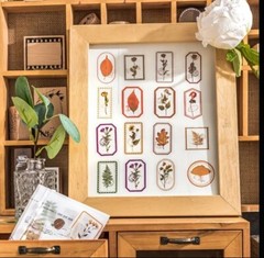 15pcs Elegant Floral P.E.T. Stickers- Scrapbook, Journal, DIY Crafts & Cards