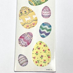 NEW American Greetings EASTER EGG Stickers 2 Sheets 16 Eggs