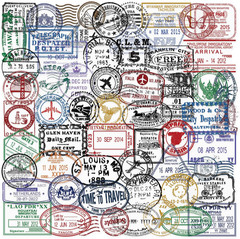 60PCS Transparent Vintage Postmark Stickers for Journaling, Scrapbooking, Crafts