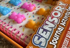 Gummy Bear Squishy Fidget Toy Notebook Journal Pen Topper Stickers Kids Sensory