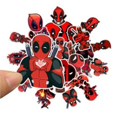Deadpool Stickers Skateboard Vinyl Laptop Luggage Decals H20 Flask Sticker 35pc