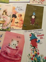Vintage Style Hello/Thinking Of You 44 pc CARDS/DIE CUTS/Gift Tags~Journals~Tags