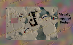 Ghostbusters Mini Puft Fan Art Credit Card Decal with Visually Impaired Design