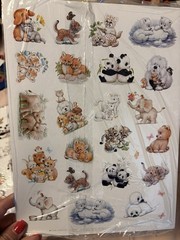 Vintage Current Stickers Baby Animals Not Opened 2 Sheets Lg