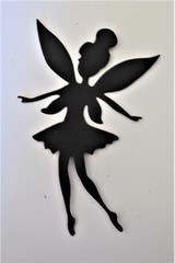Fairies #3 Fairy Intricate Paper Die Cut Embellishments scrapbooking 9 pc Black