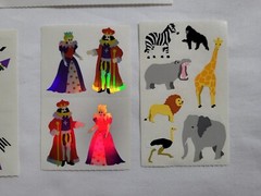 Vintage Mrs Grossman’s Sticker Lot Pool Animals Halloween Costume Bird King