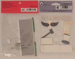 Set of 6 Jolee’s Boutique Washington DC Destination & White House Stickers