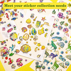 80 Pieces Sticker Collecting Paper Album Reusable Pages Release Blank Paper Doub