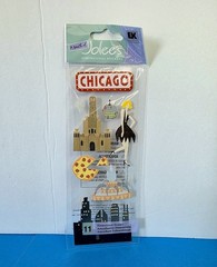 FREE SHIP! Jolee’s CHICAGO Scrapbook Dimensional Stickers TRAVEL VACATION
