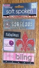 Soft Spoken High Maintenance Gorgeous Fabulous Bling Bling Fleur-De-Lis Stickers