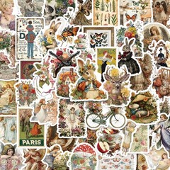 300 Pcs Vintage Stickers, Junk Journal Supplies, Cute Stickers for Journaling Su