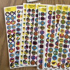Vintage Stickers Over 40 Sheets & Packs For Teachers Chart, Reward Sticker Lot