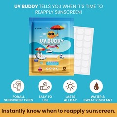 UV Buddy 28-Pack Bear UV Stickers for Sunscreen – Sunscreen Stickers Reapply …