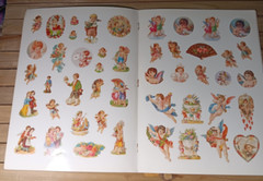 Vintage Victorian Valentine Stickers Book 1986 78 Full Color Roses Cupids Love