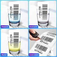 1000 Count 2″x1″ Thermal Labels – 12 Rolls, Easy Peel & Permanent Adhesive