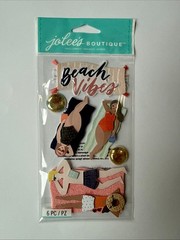 Jolee’s Boutique Lounging Beach Vibes Scrapbooking Stickers – 6 pcs – EK Success