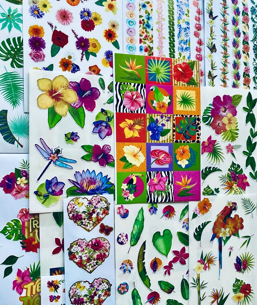 399+ Craft stickers for scrapbooking & card making inspirational nature themes
