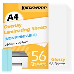 TECKWRAP Glossy Laminating Sheets Clear Laminate Sheets for Inkjet Printable …