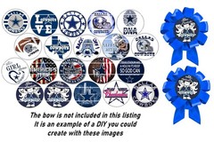 Bottle Cap Images (25mm) 1″ ~ Precut ~ Football Cowboys {set 1} Inspired