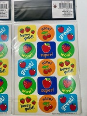 School Tools Scented Stickers 45 Count Lot of 2 Nice Great Wow