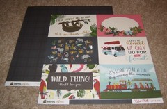 Echo Park 12×12 Double Sided Scrapbook Paper Lot of Ten ~ Zoo/Animal Safari