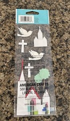 Jolee’s Boutique CHURCH Dimensional Stickers Doves Crosses Trees