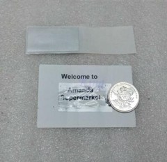 500PC Scratch Off Stickers Blank For Secret Code Cover Home Game 23x42mm Silver