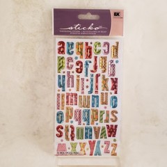 8 Sticko Epoxy Resin Dimensional Glitter Sticker Sheets Lot – New In Package