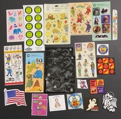 Large Lot Of Stickers Variety – Pooh – Mr Yuk – Hello Kitty – Disney & More