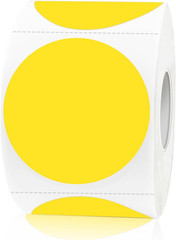 Removable Colored Dot Labels, 1.5 Inch Circle Stickers, Waterproof-Writable for