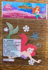 DISNEY The Little Mermaid Ariel Fish Tail Princess Character Scrapbook Stickers