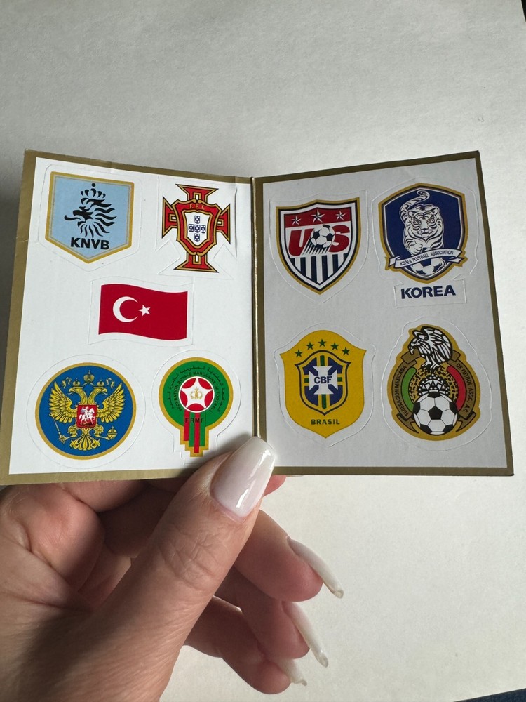 Nike FIFA World Football Cup National Team Logo Scrapbooking Sticker Set