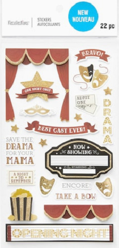Theatre Drama Club Comedy Play Stage Cast Opening Night Recolletions Stickers