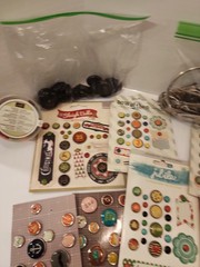 Large Lot Of Decorative Brads Buttons Embellishments For Scrapbooking