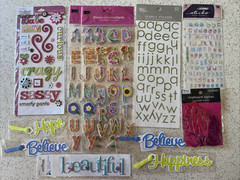 Studio 18 Recollections Scrapbooking Stickers LOT of 90 Alphabet Phrases LOOK!