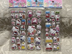 Retro Vintage Look Hello Kitty 3D Bubble Puffy Stickers 3 sets (#31)