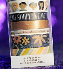 Jen Hadfield This Is Family Washi Tape Copper Foil accent 8pk Celebrates Family