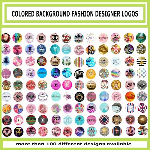 100 Precut COLORFUL BACKGROUND FASHION DESIGNS BOTTLE CAP CHARM TRAY IMAGES 1 in