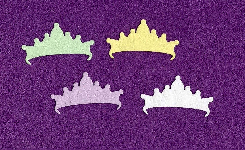 CROWN # 17 die cuts scrapbook cards
