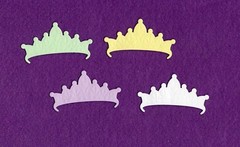 CROWN # 17 die cuts scrapbook cards