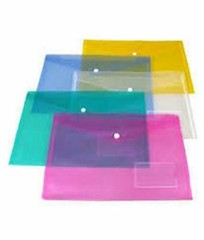 A4 Document File Bag/ Multicolor Envelope Holder Storage Case, Pack of 10