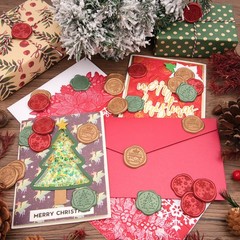 Halloween Christmas Wax Seal Stickers Envelopes Seal stickers for Gift Wrapping