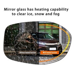 Right Passenger Side Mirror Glass Replacement For 2014 2015 2016 2017 HONDA O…