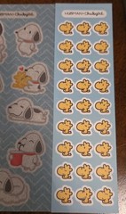 Hubman & Chubgirl Peanuts Friends Collection Snoopy Woodstock 4 Sticker sheets