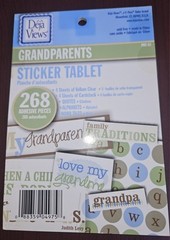 Grandparents Sticker Tablet Alphabets Vellum Quotes Words Tiles Deja views