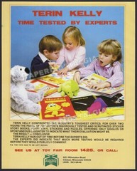 TERIN KELLY – Original 1984 Trade AD / ADVERT – Moodies – Puggles – Bozzie Bear