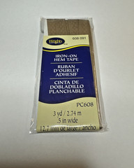 Wrights Iron-On Hem Tape .5″X3yd-Beige, 117-608-091
